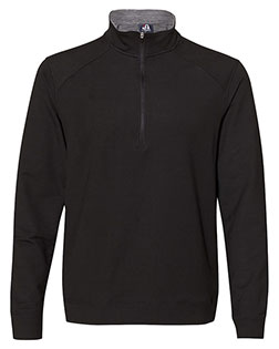 J America 8434 Omega Stretch Quarter-Zip Pullover at BigNTallApparel