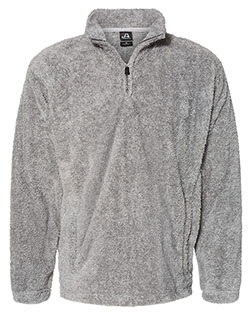 J America 8464 Boundary Shag Frosty Sherpa Quarter-Zip Pullover