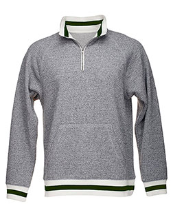 J America 8703  Peppered Fleece Quarter-Zip Sweatshirt