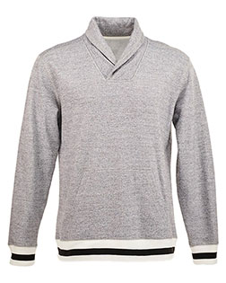 J America 8704  Peppered Fleece Shawl Collar