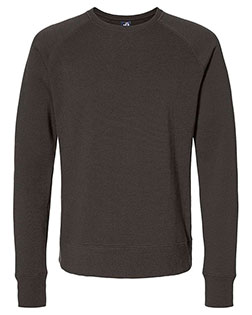 J America 8707  Ripple Fleece Raglan Crewneck Sweatshirt