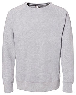 J America 8707  Ripple Fleece Raglan Crewneck Sweatshirt