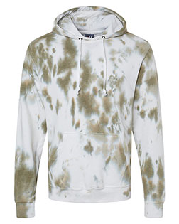 J America 8861  Tie-Dyed Fleece Hooded Sweatshirt