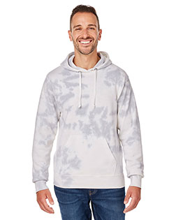 J America 8861JA adult Tie-Dye Pullover Hooded Sweatshirt