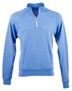 J America 8869  Triblend Quarter-Zip Sweatshirt