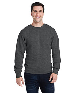 J America 8870JA adult Triblend Crewneck Sweatshirt In Big & Tall Sizes