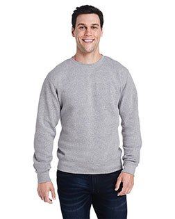 J America 8870JA adult Triblend Crewneck Sweatshirt at BignTallApparel