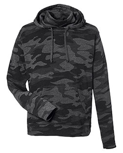 J America 8879  Gaiter Fleece Hooded Sweatshirt