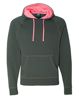 J America 8883 Shadow Fleece Hooded Sweatshirt