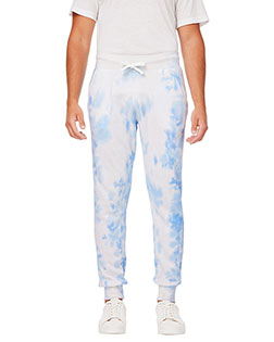 J America 8884JA Men Adult Tie Dye Fleece Jogger