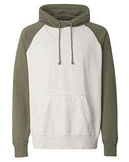 J America 8885  Vintage Heather Hooded Sweatshirt at BignTallApparel