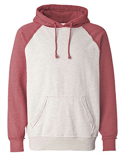 J America 8885 Vintage Heather Hooded Sweatshirt In Big & Tall Sizes