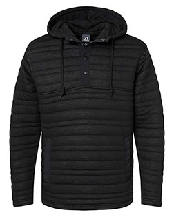 J America 8897  Horizon Quilted Anorak Hooded Pullover