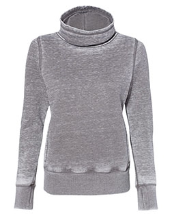 J America 8930  Women’s Zen Fleece Cowl Neck Sweatshirt