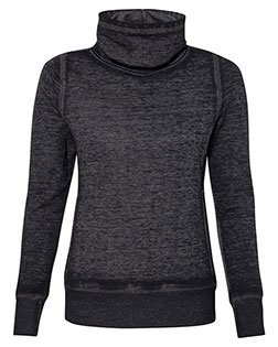 J America 8930  Women’s Zen Fleece Cowl Neck Sweatshirt