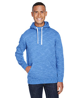 J America JA8677  Adult Melange Fleece Pullover Hooded Sweatshirt