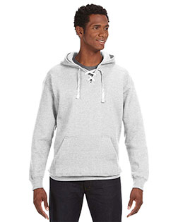 J America JA8830 Men Adult Sport Lace Hooded Sweatshirt