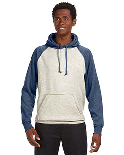 J America JA8885 Men Adult Vintage Heather Pullover Hooded Sweatshirt In Big & Tall Sizes