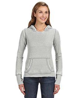 J America JA8912 Ladies' Zen Pullover Fleece Hooded Sweatshirt at BigNTallApparel