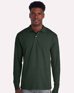 Jerzees 437LR Men's Dri-Power® Long Sleeve Polo At BigNTallApparel