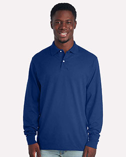 Jerzees 437LR Men's Dri-Power® Long Sleeve Polo At BigNTallApparel