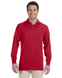 Jerzees 437ML Men Adult SpotShield™ Long-Sleeve Jersey Polo at BigNTallApparel