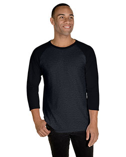 Jerzees 560RR Men Unisex Premium Blend Ring-Spun 3/4 Sleeve Raglan T-Shirt In Big & Tall Sizes