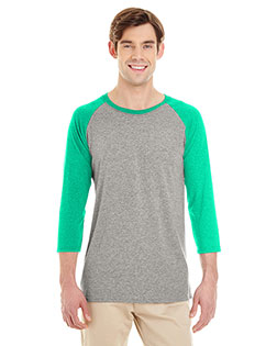 Jerzees 601RR Men Adult TRI-BLEND Baseball Raglan at BigNTallApparel