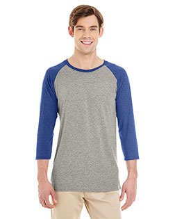 Jerzees 601RR Men Adult TRI-BLEND Baseball Raglan at BignTallApparel