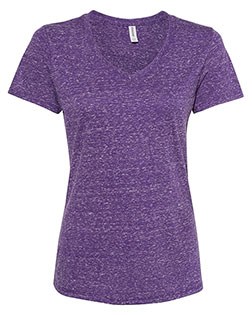 Jerzees 88WVR  Women's Snow Heather Jersey V-Neck T-Shirt