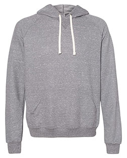 Jerzees 90MR Snow Heather French Terry Raglan Hooded Sweatshirt