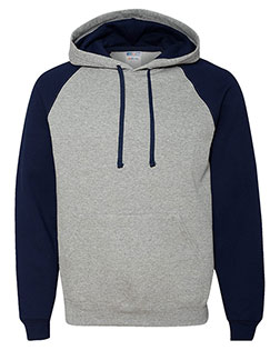 Jerzees 96CR Nublend® Colorblocked Raglan Hooded Sweatshirt In Big & Tall Sizes