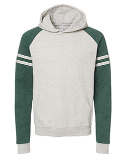 Jerzees 97CR  Nublend® Varsity Colorblocked Raglan Hooded Sweatshirt