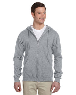 Jerzees 993 Men Adult 8 oz. NuBlend® Fleece Full-Zip Hooded Sweatshirt In Big & Tall Sizes