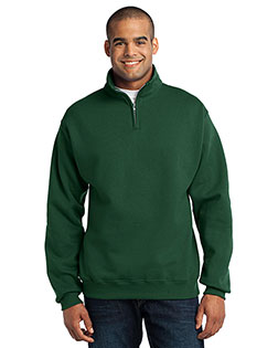 Jerzees 995M Men Adult NuBlend® Quarter-Zip Cadet Collar Sweatshirt