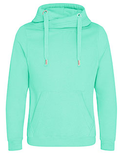 Just Hoods By AWDis JHA021  Men's 80/20 Heavyweight Cross Over Neck Hooded Sweatshirt