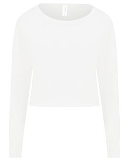 Just Hoods By AWDis JHA035  Ladies' Cropped Pullover Sweatshirt at Bigntall Apparel