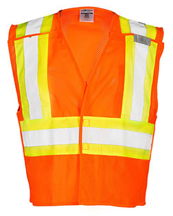 Kishigo 1174-1176  Contrasting Mesh Breakaway Vest at BignTallApparel