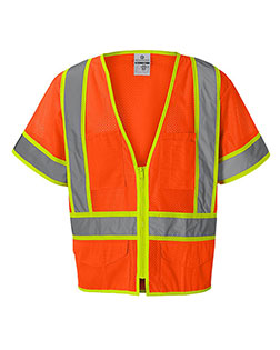 Kishigo 1242-1243  Ultra-Cool™ Six-Pocket Mesh Surveyor’s Vest at BignTallApparel