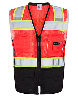 Kishigo 1515-1516 Premium Black Series® Black Bottom Class 2 Vest at BigNTallApparel