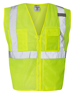 Kishigo 1532-1533  Clear ID Vest with Zipper Closure