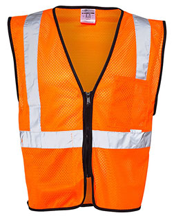 Kishigo 1537-1538  Double-Pocket Zippered Economy Class 2  Vest at BignTallApparel