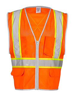 Kishigo 1576-1577  Premium Brilliant Series® X Back Dual Compliant Vest at BignTallApparel