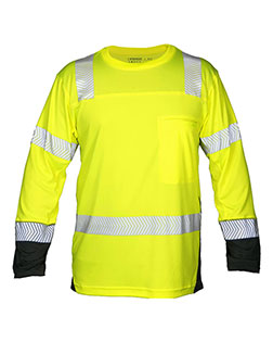 Kishigo 9177 Unisex Premium Black Series® Cool Touch Class 3 Long Sleeve T-Shirt At BigNTallApparel