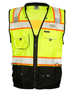 Kishigo S5002-5003  Premium Black Series® Surveyors Vest at BignTallApparel