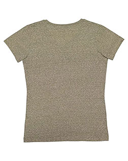 LAT 3591  Women's Harborside Mélange V-Neck Tee