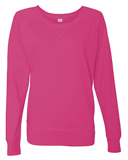 LAT 3762  Women's Slouchy French Terry Pullover