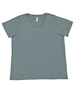 LAT 3816 Ladies' Curvy Fine Jersey T-Shirt at BigNTallApparel