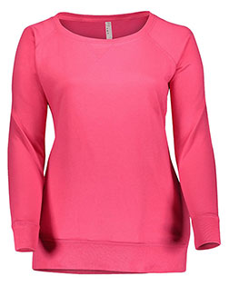 LAT 3862  Women's Curvy Slouchy Pullover
