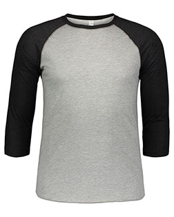 LAT Ladies' Long Sleeve Fine Jersey Lace-Up T-Shirt, Vint Smoke / XL